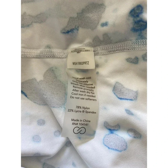 Calia Carrie Underwood Shirt Long Sleeve White Blue Black Extra Small XS - Picture 4 of 4